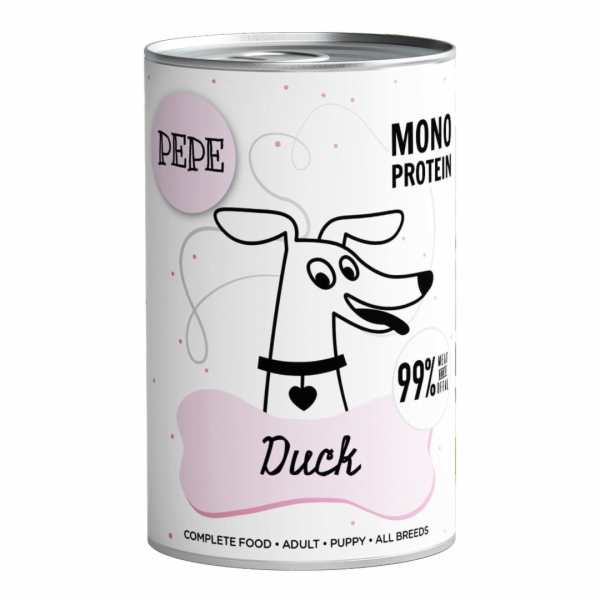 PAKA ZWIERZAKA Pepe Duck - vlhké krmivo pro psy - 400g