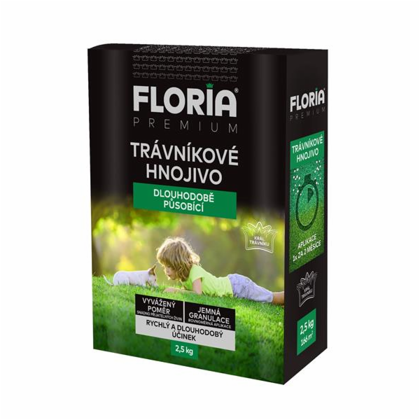 Hnojivo Agro  FLORIA trávníkové dlouhodobě působící 2,5 kg