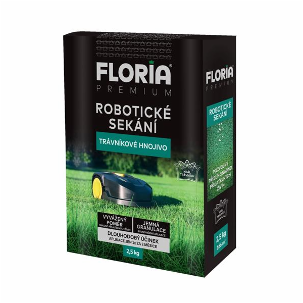 Hnojivo Agro  FLORIA trávníkové pro robotické sekání 2,5 kg
