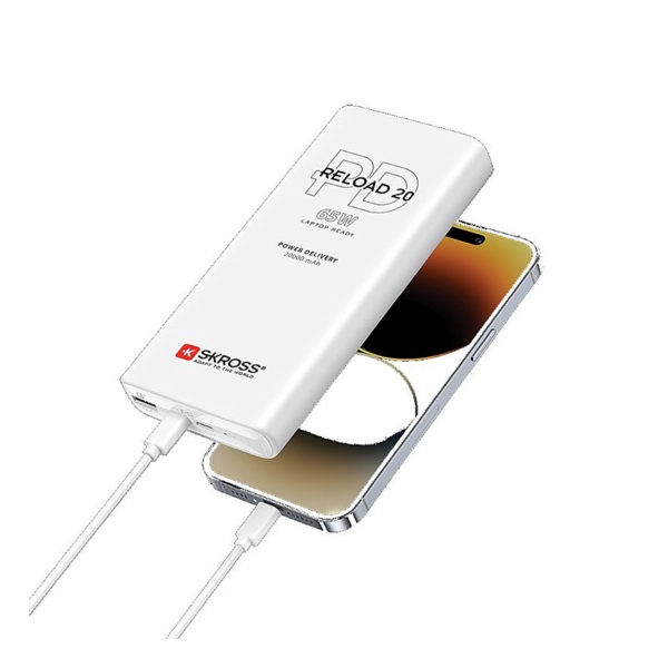 SKROSS&nbsp;powerbank&nbsp;Reload&nbsp;20&nbsp;65W&nbsp;PD,&nbsp;20&nbsp;000mAh,&nbsp;USB&nbsp;A+C