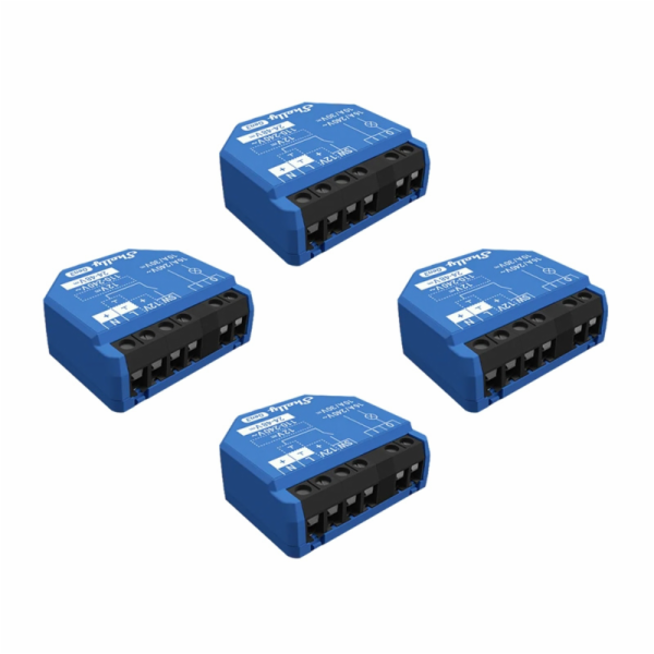 Shelly 1 Gen3 sada 4 ovladačů WiFi/Bluetooth