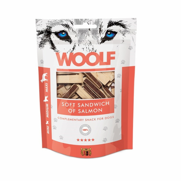 WOOLF Soft Sandwich of Salmon - pamlsek pro psa - 100g