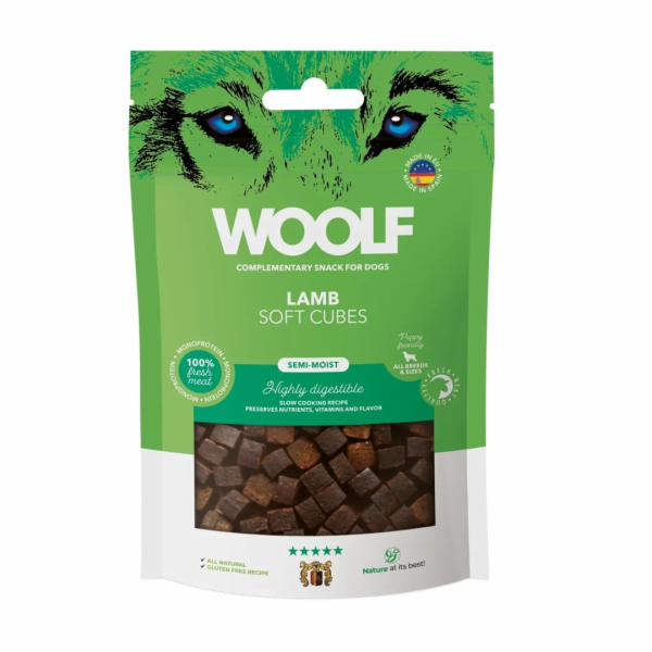WOOLF Soft Cubes Lamb - pamlsek pro psa - 100g