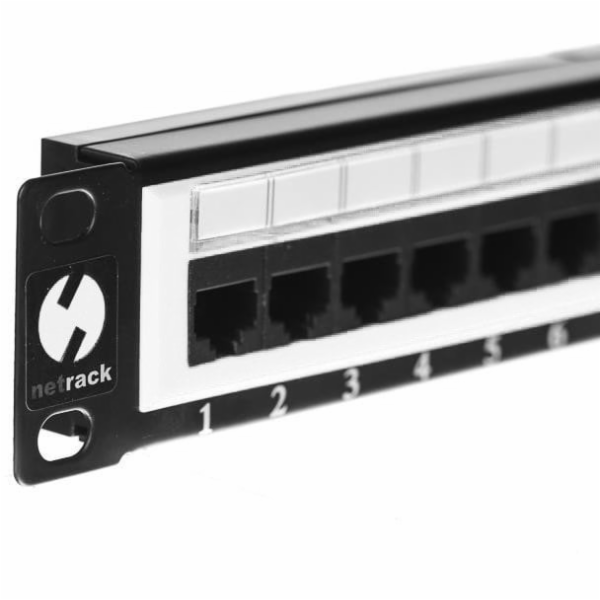 NetRack Patch panel 19   24-porty Kat.6 UTP (104-06)