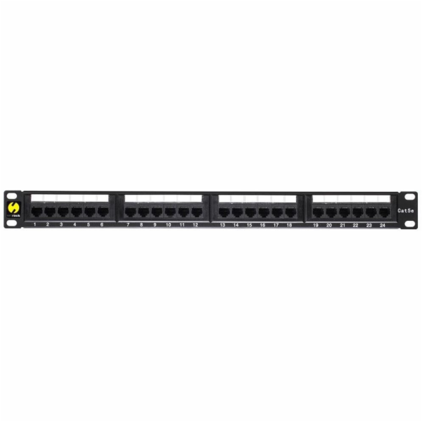 NETRACK 104-05 patch panel 19inch 24-ports cat. 5e UTP wi...