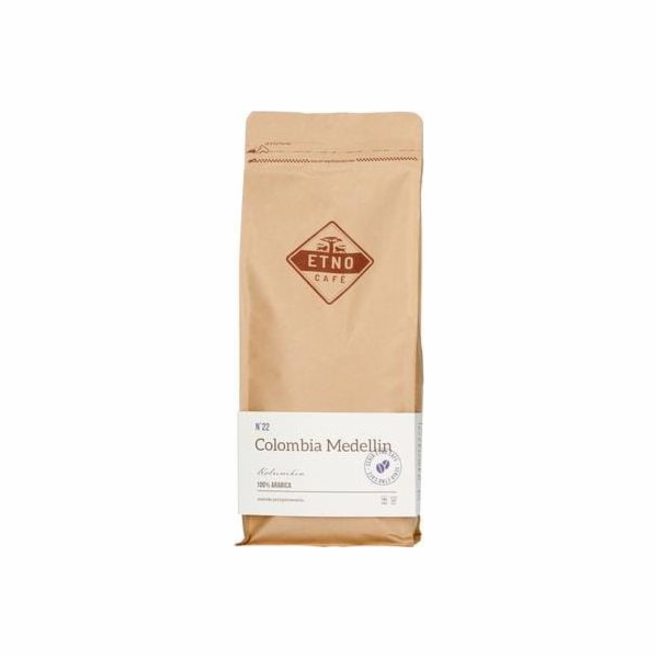 Etno Cafe Colombia Medellin zrnková káva 1 kg