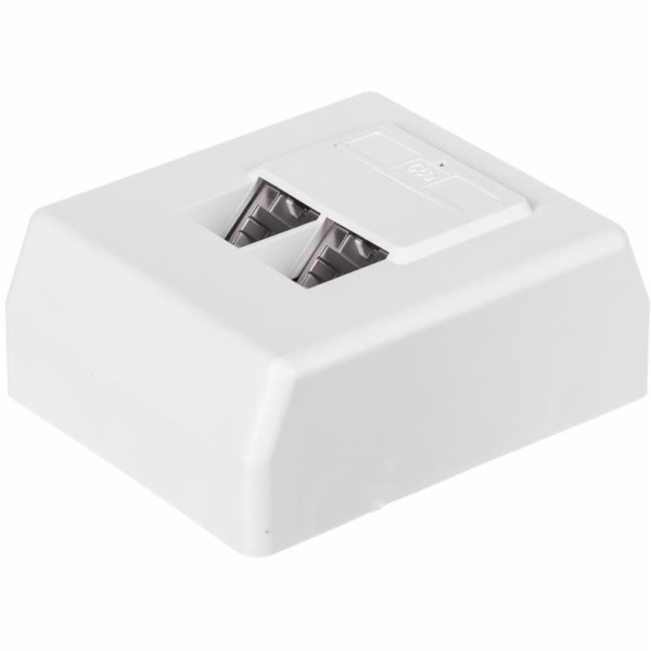NETRACK 106-36 complete surface-mounted outlet 2xRJ45 8p8...