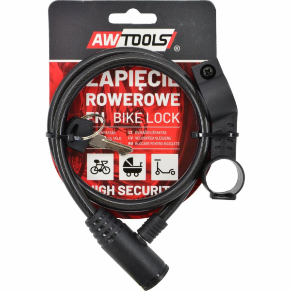 AWTOOLS BIKE LOCK 8 x 65cm