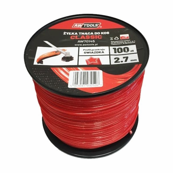 AWTools CLASSIC řezací struna 2,4x100m STAR (AW70144)