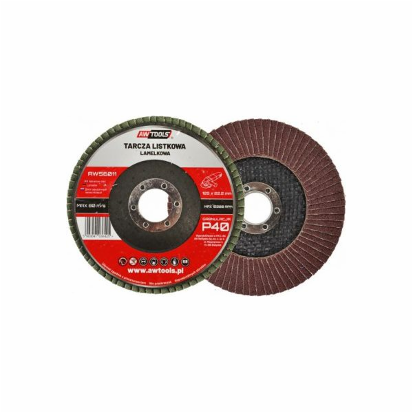 AWTools lamelový kotouč 125 mm P40 (AW56011)