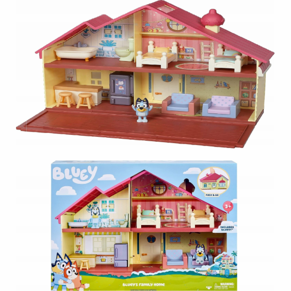 Moose Toys bluey rodinný dům set bluey rodinná figurka