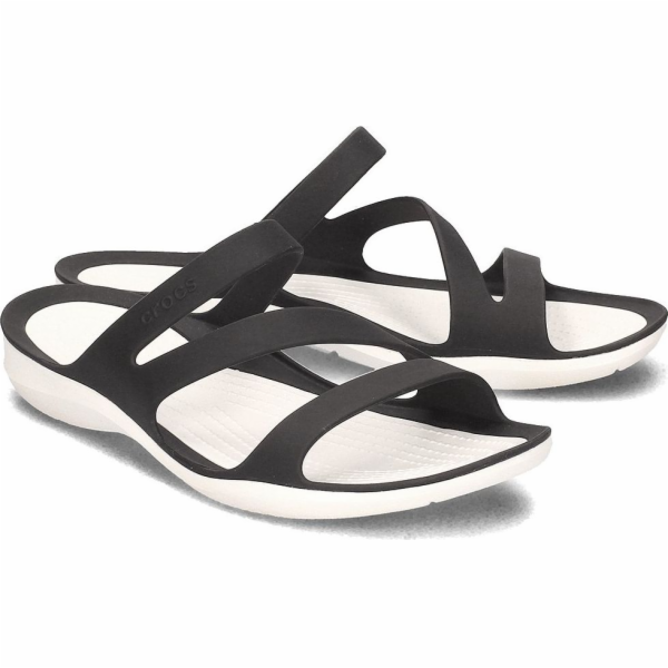 Crocs Crocs Swiftwater - Dámské žabky - 203998 ČERNÁ/BÍLÁ...