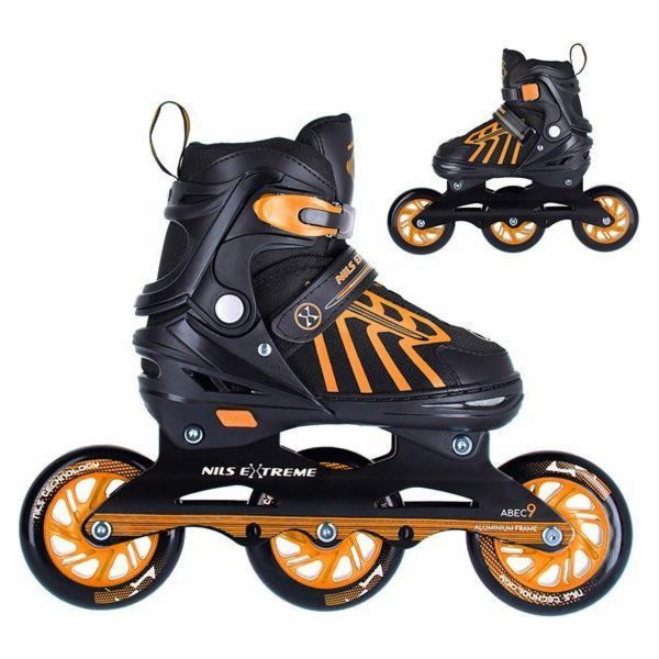 Oranžové kolečkové brusle Nils Extreme NA18812A s nastavi...