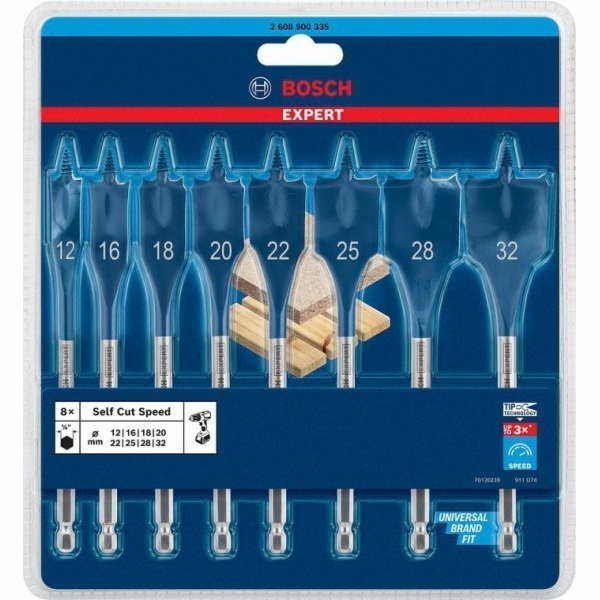 Spade vrták Bosch – sada 8 ks