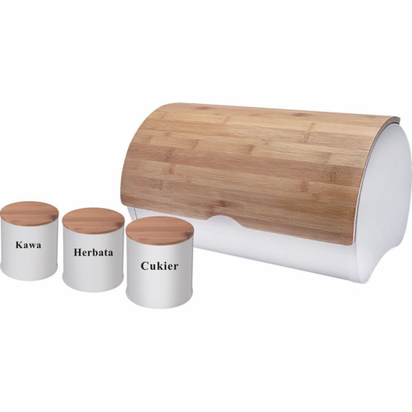 Brunbeste Bread bin CHLEBNÍK S NÁDOBAMI 2705 bílá