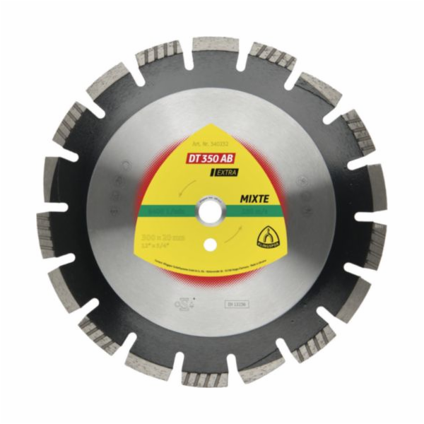 Klingspor segmentový diamantový kotouč 350x3,2x25,4 (340240)