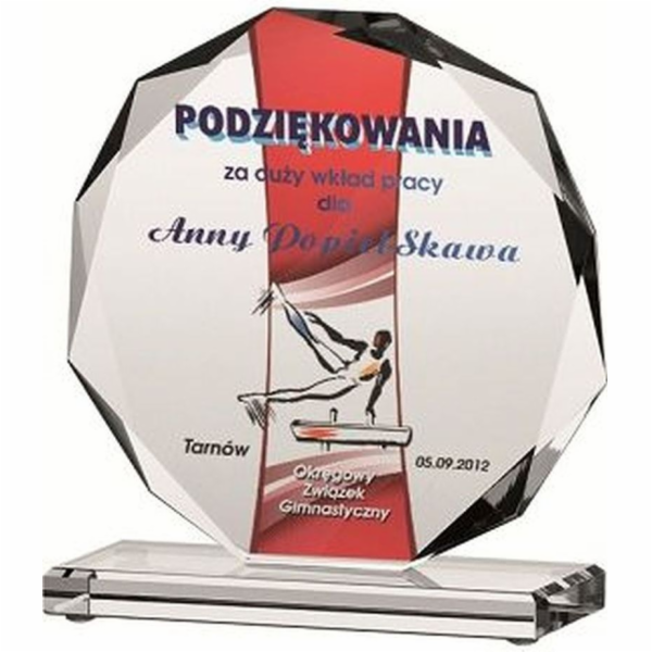 Victoria Sport Glass Trophy s barevným potiskem LuxorJet