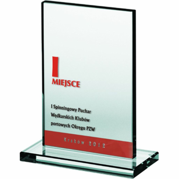Glass Trophy Engraved + Paint Filled Glass Trophy Engrave...