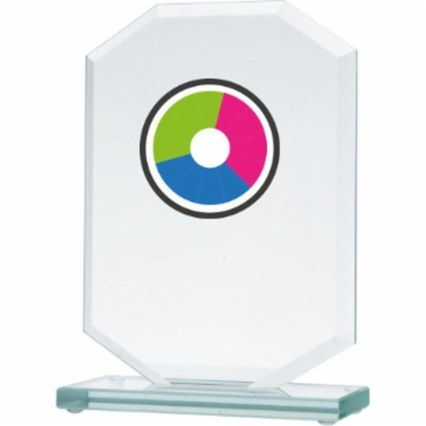 Victoria Sport Glass Trophy s barevným potiskem LuxorJet