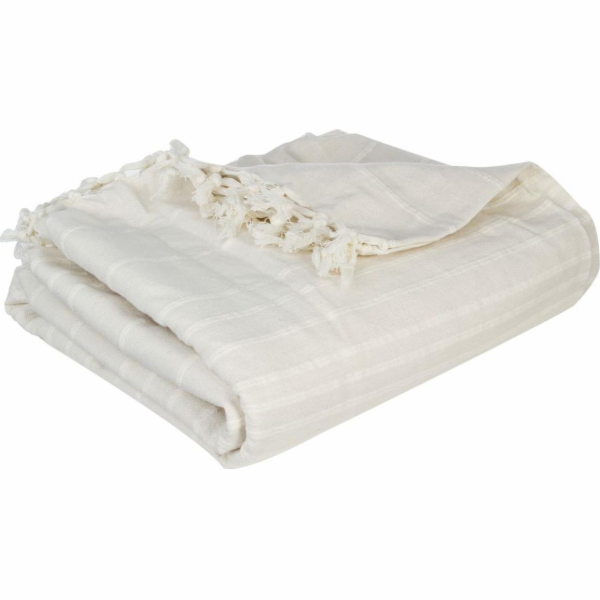 Atmosphera Cream přehoz 230x250 třásní