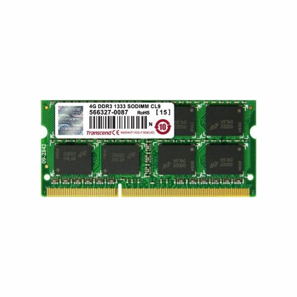 Paměť notebooku Transcend JetRam, SODIMM, DDR3, 4 GB, 133...