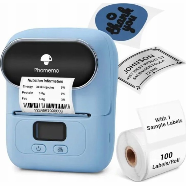 Phomemo Tiskárna štítků Phomemo M110 Bluetooth termální t...