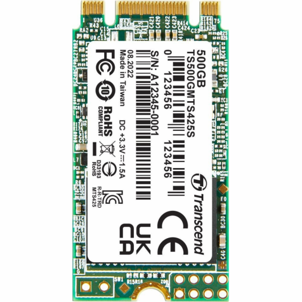 Transcend MTS425S 500GB M.2 2242 SATA III SSD (TS500GMTS4...