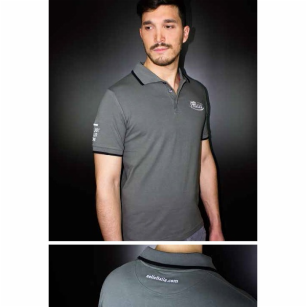 Polo tričko Selle Italia SELLE ITALIA Antracite Grey vel....