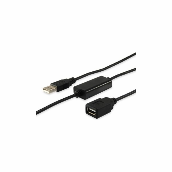 USB Equip USB-A – USB-A kabel 10 m černý (133310)