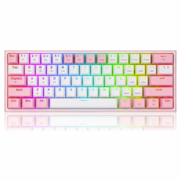Červená klávesnice Redragon Fizz Pro K616 RGB Hotswap Box...