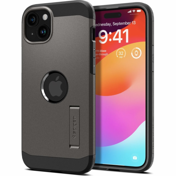 Spigen Spigen Tough Armor MagSafe, gunmetal - iPhone 15