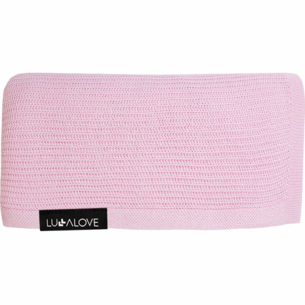 LullaLove Lehká, pletená deka - opar Růžová Lullalove Růž...