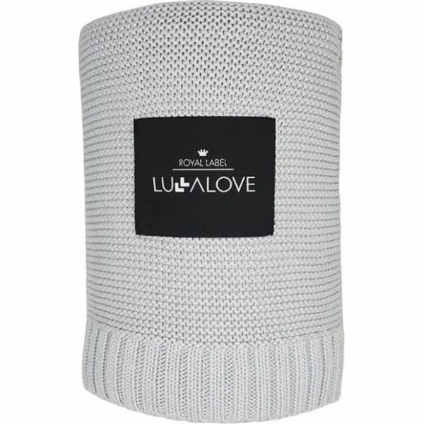 LullaLove bambusová deka 80x100 cm Glamour Grey Lullalove