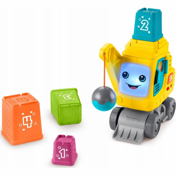 Vzdělávací hračka Fisher Price Veselá jeřábová hromádka a...