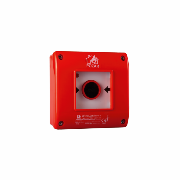 Spamel Ruční požární hlásič A n/t OP1 1NO 1NC 230V OP1-W0...
