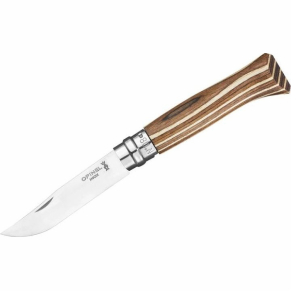 Nůž Opinel Opinel Inox Laminated Brown Natural 08