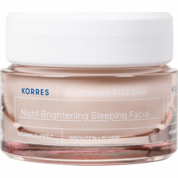 Korres Apothecary Wild Rose noční rozjasňující pleťová vo...