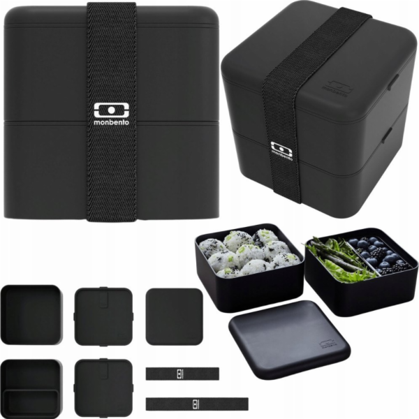 Monbento Monbento Bento Square Black Onyx černý
