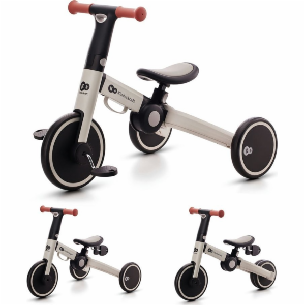 KinderKraft KINDERKRAFT TRICYCLE 4TRIKE STŘÍBRNO ŠEDÁ