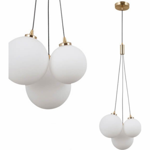 Závěsná lampa Italux Perlos loft závěsná lampa skleněné k...