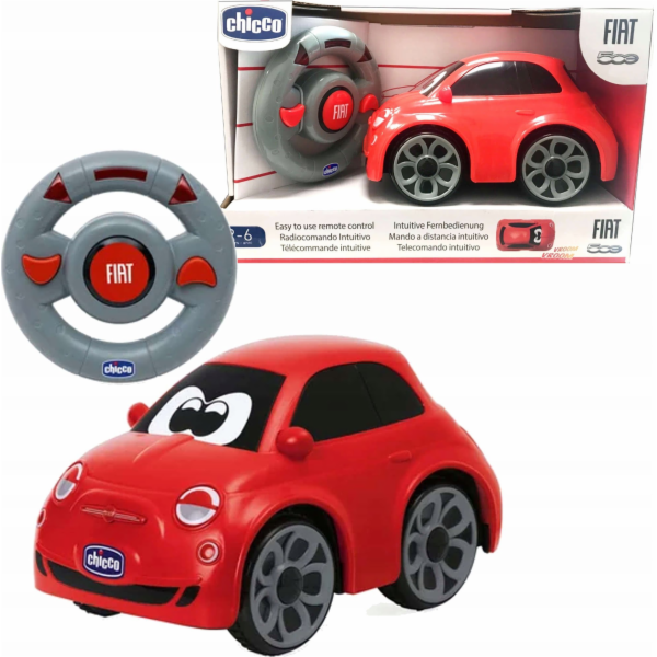 Chicco Fiat 500 Red s dálkovým ovládáním