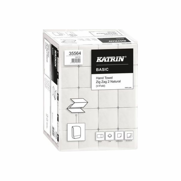 Katrin Basic Zig Zag 2 ručník bílý 2vrstvý Handy Pack 20/...