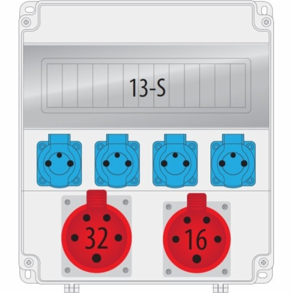 Pawbol Spínací přístroj R-BOX LUX 320R 1x16A/5p 1x32A/5p ...