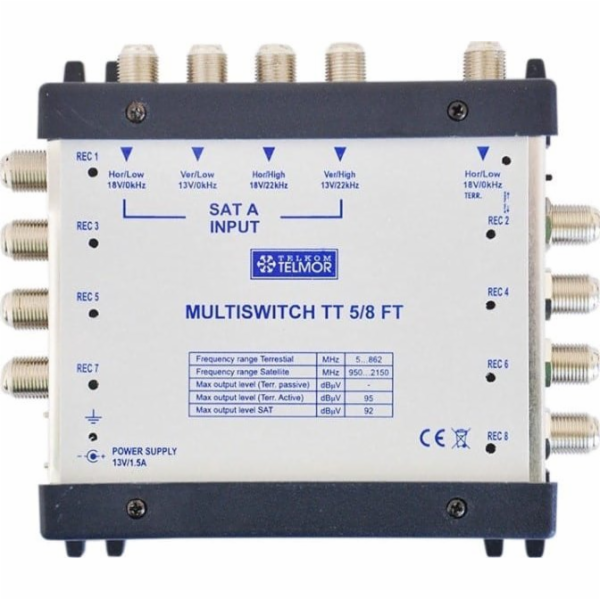 Telmor Multiswitch Telmor TT 5/8 FT finále