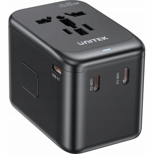 Cestovní nabíječka Unitek EU/US/UK/AUS PD 65W