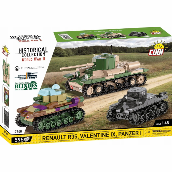 Cobi Blocks Renault R35 - Valentine IX - Panzer I