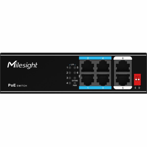 MILESIGHT Milesight MS-S0204-EL 4portový přepínač s PoE 6...