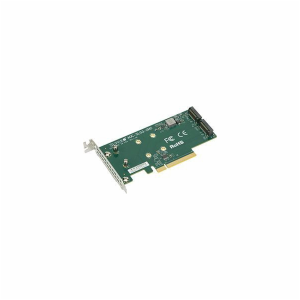 Adaptér SuperMicro 2x M.2 > PCIe (AOC-SLG3-2M2-O)