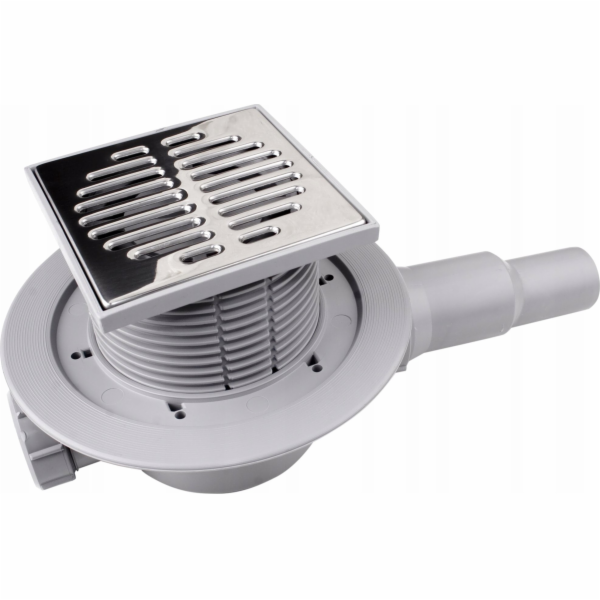 Sifon McAlpine Podlahová vpusť s ventilem; nerezová mřížk...