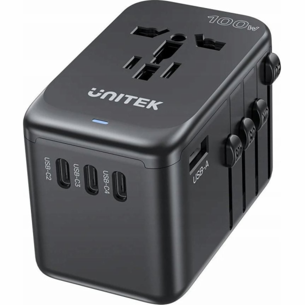 Unitek cestovní nabíječka EU/US/UK/AUS PD 100W